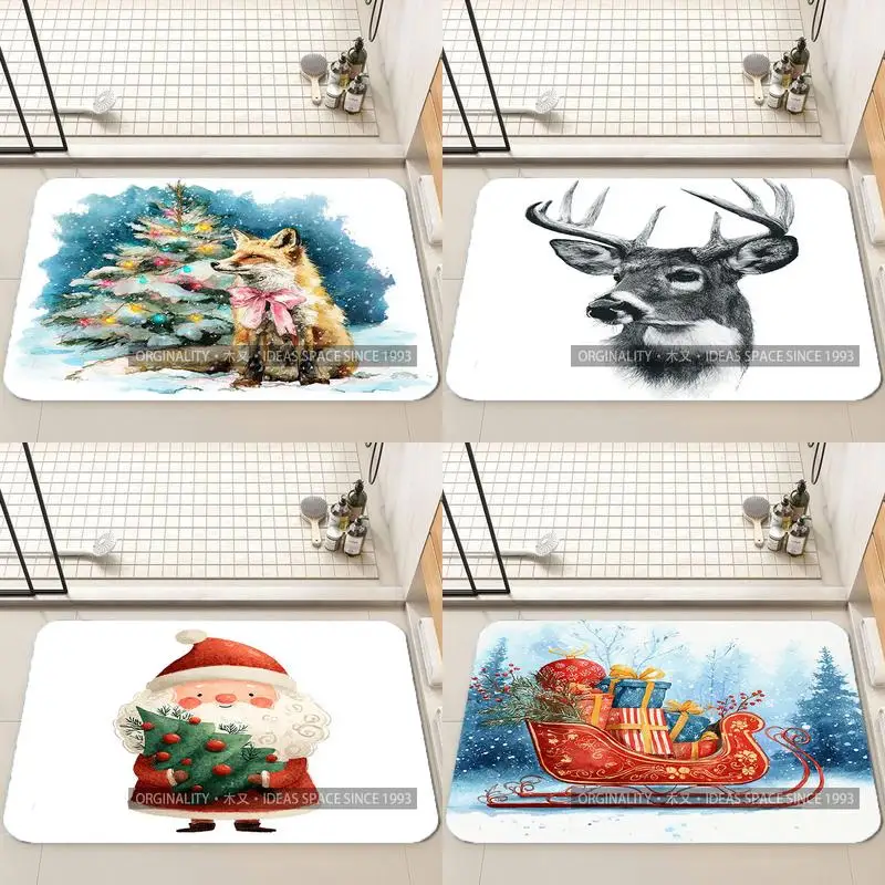 

Deer in Autumn Forest Living Room Decoration Home Sofa Non-Slip Carpet Study Bedroom Tatami Children'S Soft Floor Mat