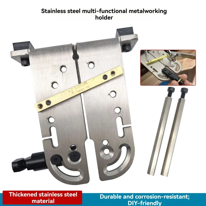 Jewelry Holding Table Workbench Clamp, Multi‑Functional Punch‑Free Fixture, Wooden Table Plug Fixed Table Top Strong Clamp
