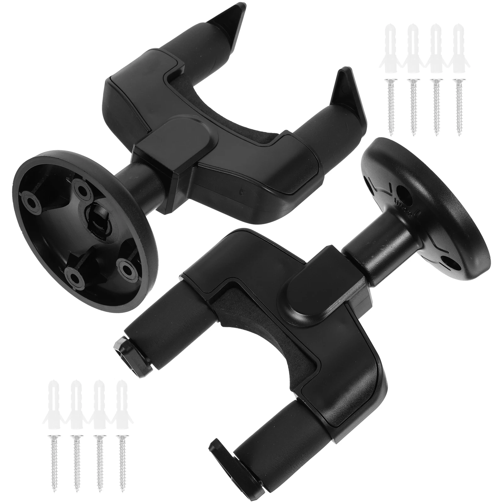 

2 Sets Wall Hook Rack Musical Instrument Hanger Mount Ukulele Mounts Guitar Violin Hangers Holder Black