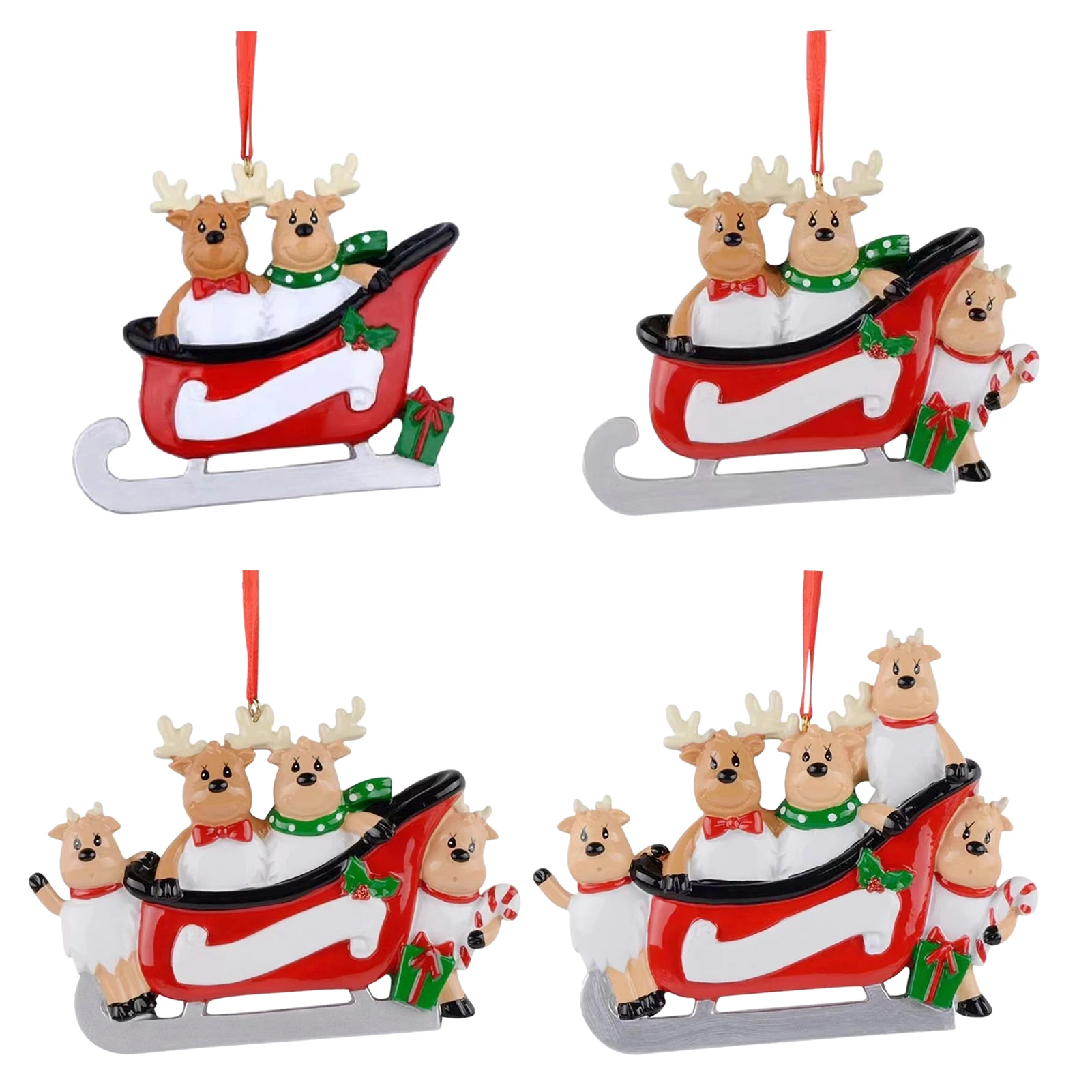 Personalized Deer Christmas Ornaments Personalized Diy Family Name Ornament Diy Name Reindeer Ornaments For Christmas Tree