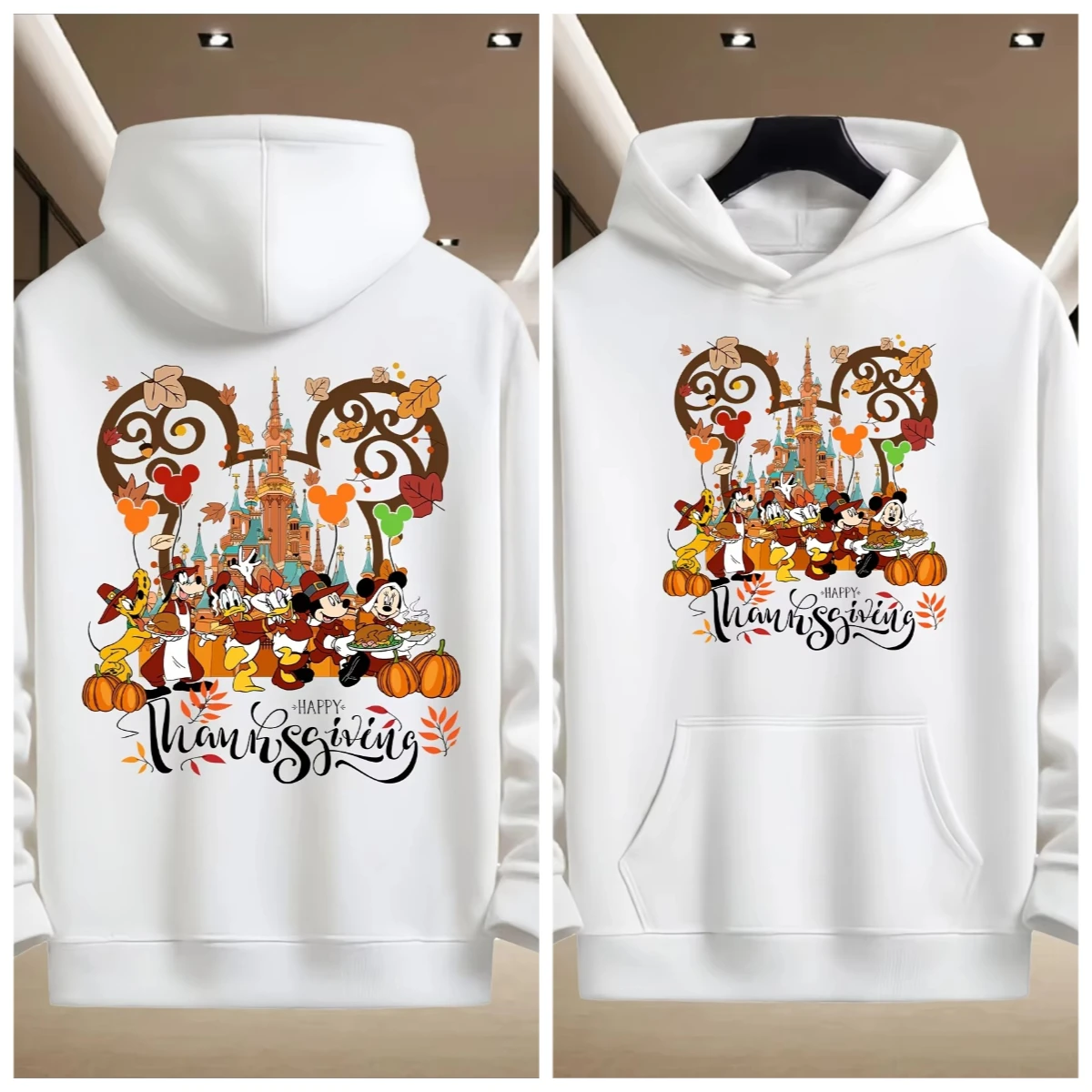 ديزني الرسمية مقنعين البلوز ميكي جمع طباعة خريف/شتاء جديد المرأة البلوز عارضة الحرارية في الهواء الطلق سترة رياضية علوية