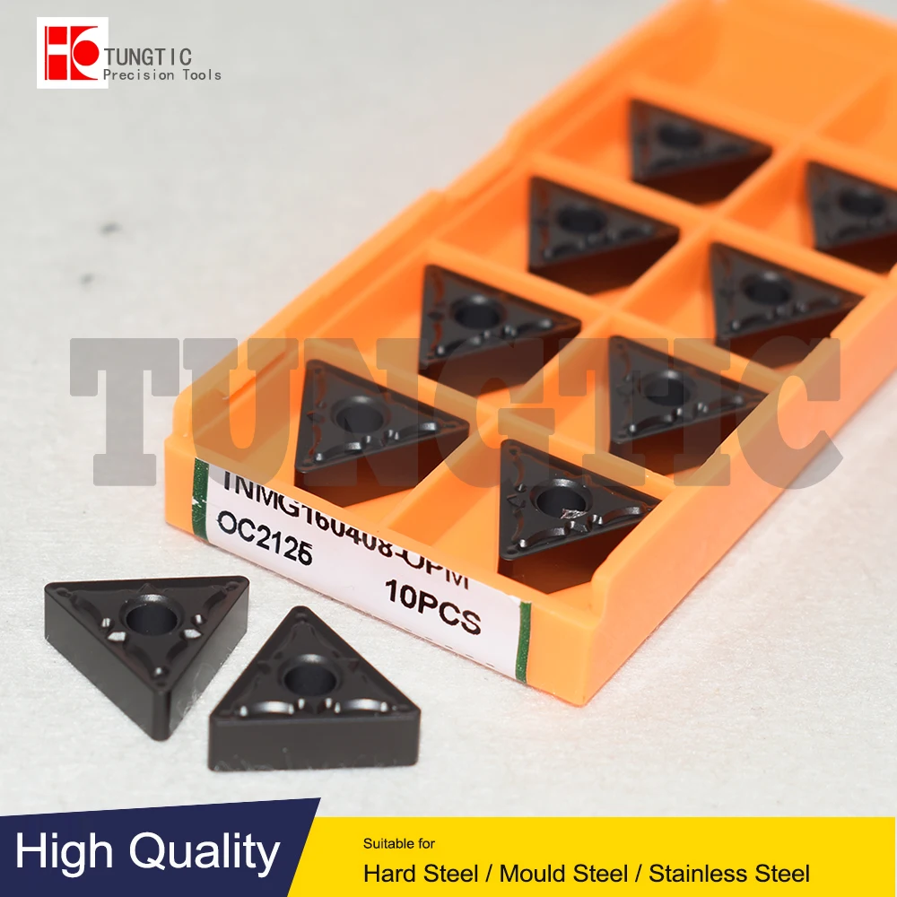 

TNMG160408-OPM OC2025 OC2115 OC2125 OC2325S TNMG332-OPM TNMG 160408 Turning Tools CNC Insert Lathe Cutting Machining Metal