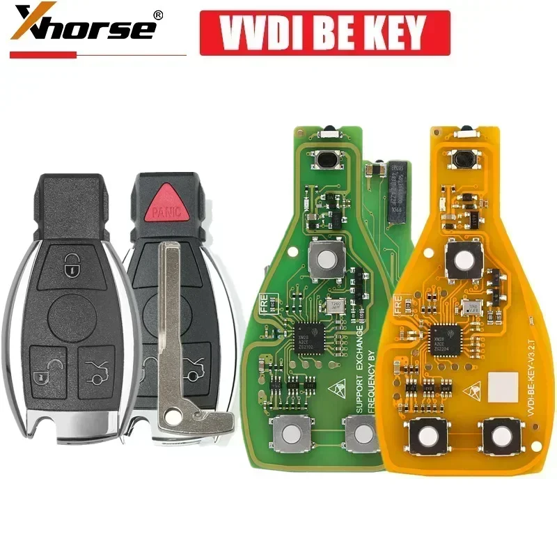 

Xhorse VVDI BE Key Pro Улучшенная версия для Benz Smart Key Shell 3 кнопки 4 кнопки XNBZ01EN XNBZT1GL для VVDI MB Tool