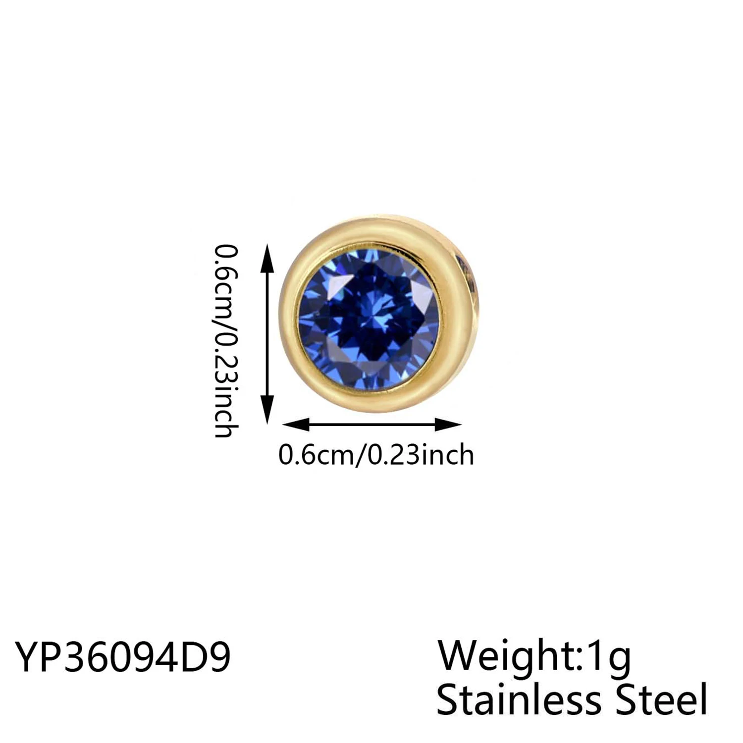 CARLIDANA Hot Sale Stainless Steel 12 Month Birthstone Necklace Gold Plated 12 Horoscope Zodiac Pendant Necklace for DIY Jewelry