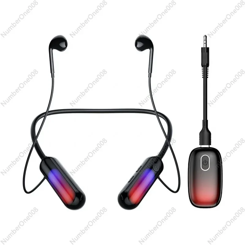 Broadcasters' Neckband Bluetooth Earphones With Ambient Light Wireless Hifi Anc Noise Cancellation Monitoring Headphones