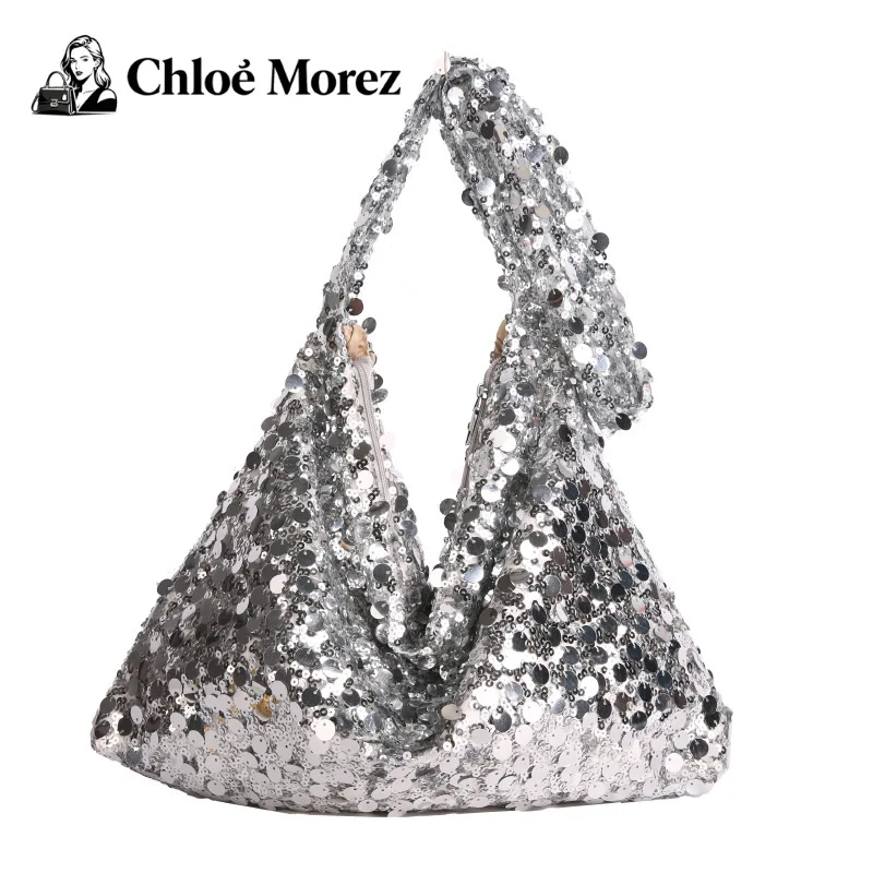 

Bag, Women's Bag, Fashionable Sequin Shoulder Bag, Versatile Large Capacity Crossbody Bucket Bag