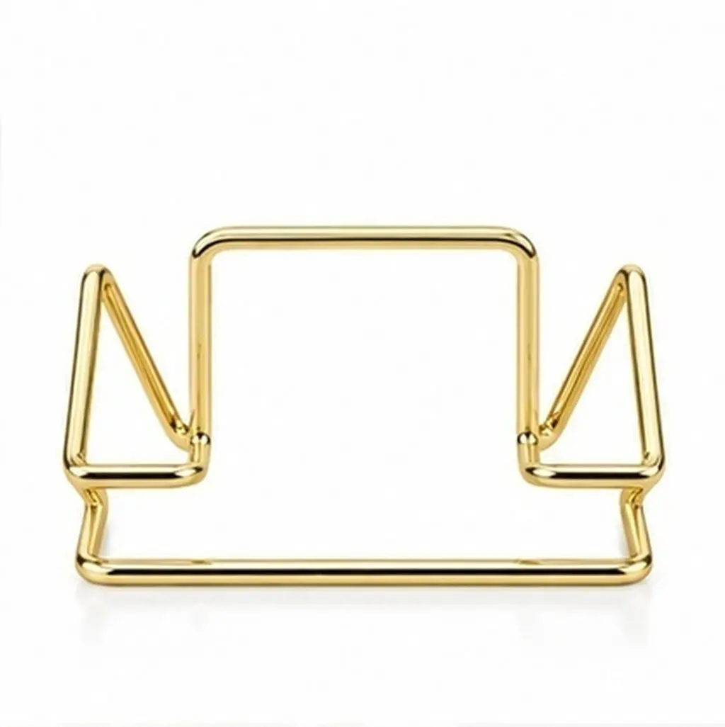 Desktop Business Card Holder Iron Large Capacity Office Organizer Stand Flash Card Display Rack Photo Id Holder