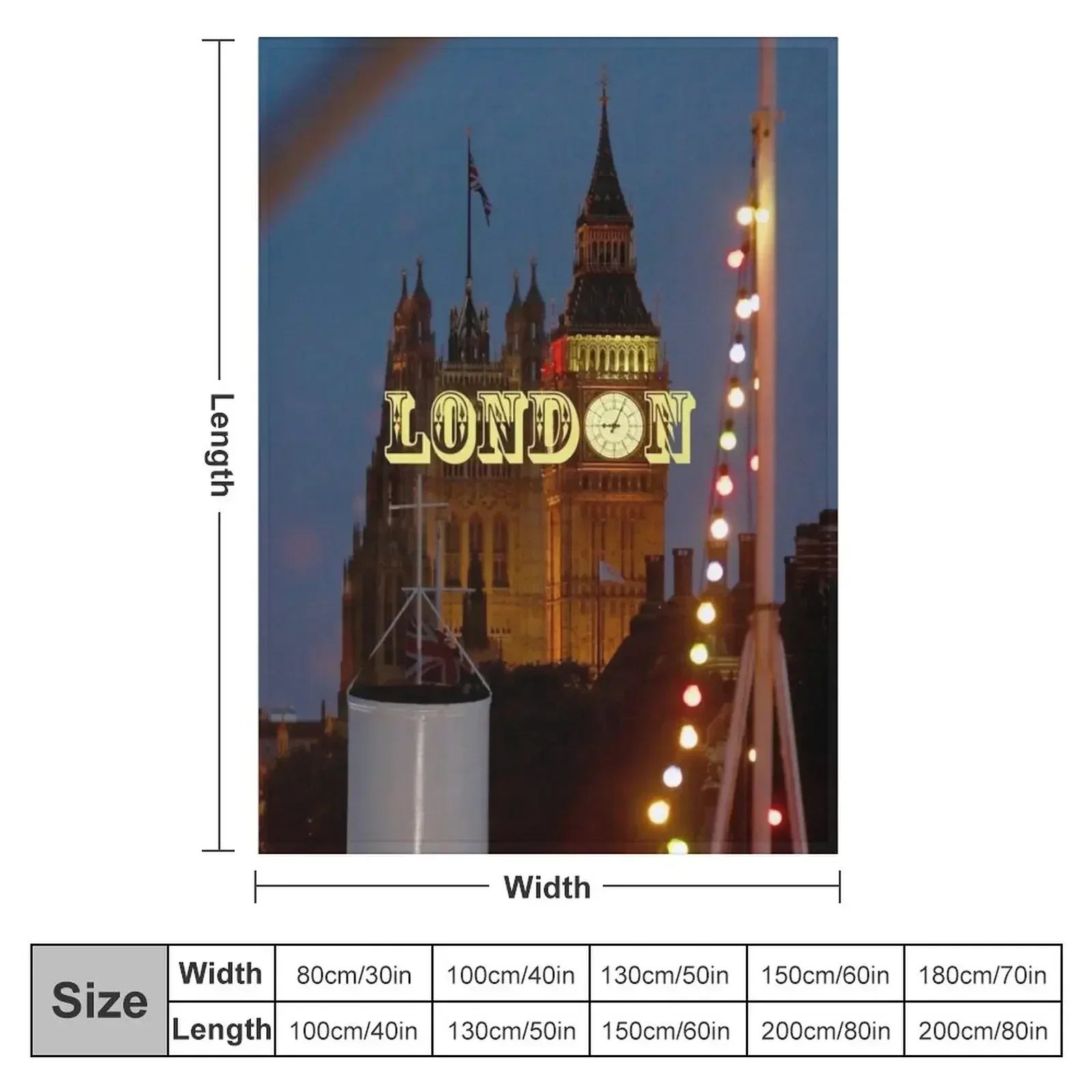 Big Ben Palace of Westminster London Throw Blanket Softest Beach Hair cosplay anime Blankets