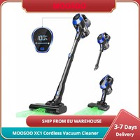 MOOSOO XC1 Cordless Vacuum Cleaner, 20kPa Suction, 45min Runtime, 6In1 High Suction Stick Vacuum Cleaner with Wall Mount Charger
