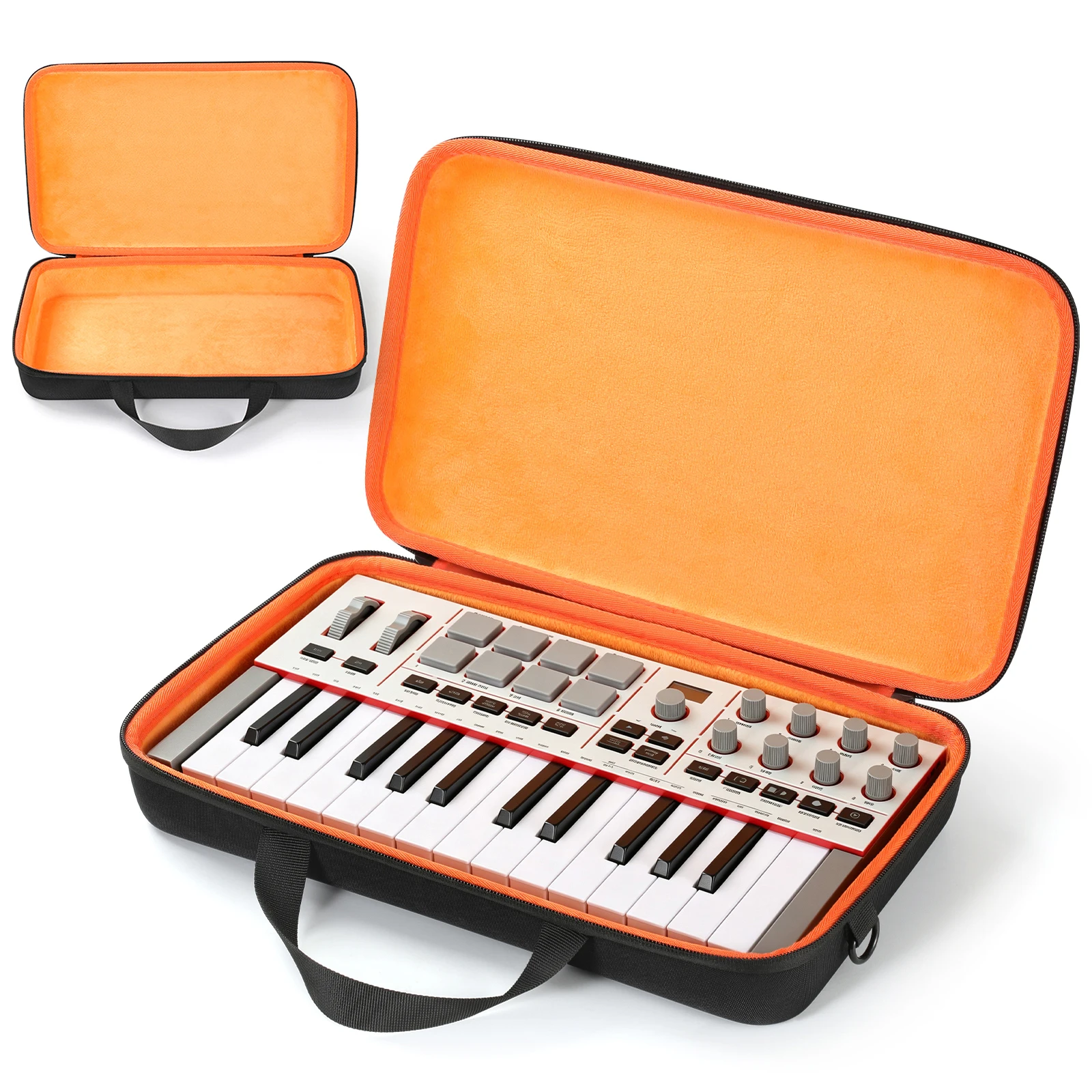 EVA Storage Case for Akai Professional MPK Mini IV USB-C MIDI Keyboard Controller Waterproof Hard Shell Carrying Bag