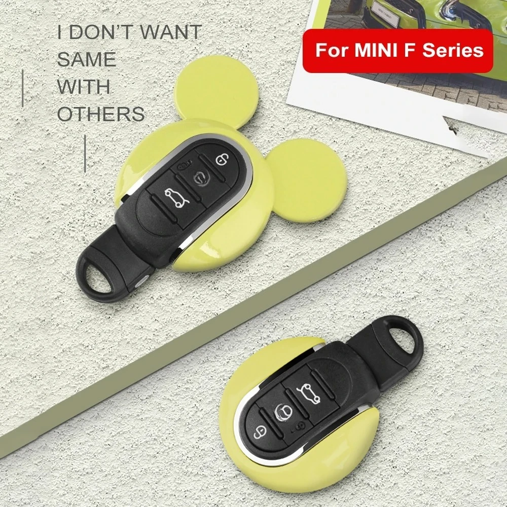 Car Key Case Cover Keychain Decoration for Mini Cooper S JCW One F56 F55 F54 F60 Countryman U Shape Style Decor Auto Accessories