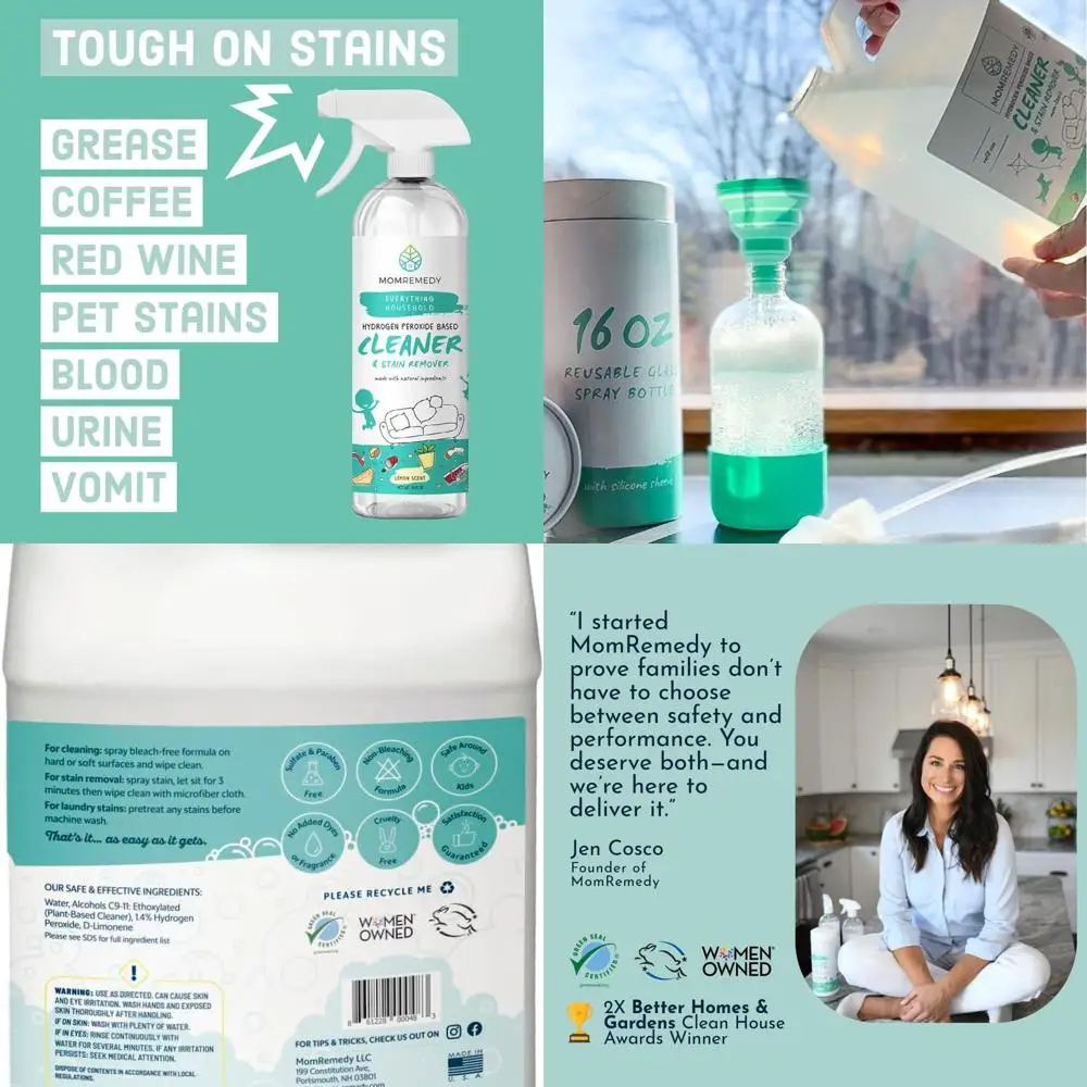 

Hydrogen Peroxide All Purpose Cleaning Spray | Multipurpose Home Cleaner | Fabric and Laundry Stain Remover | All Surface Kitche