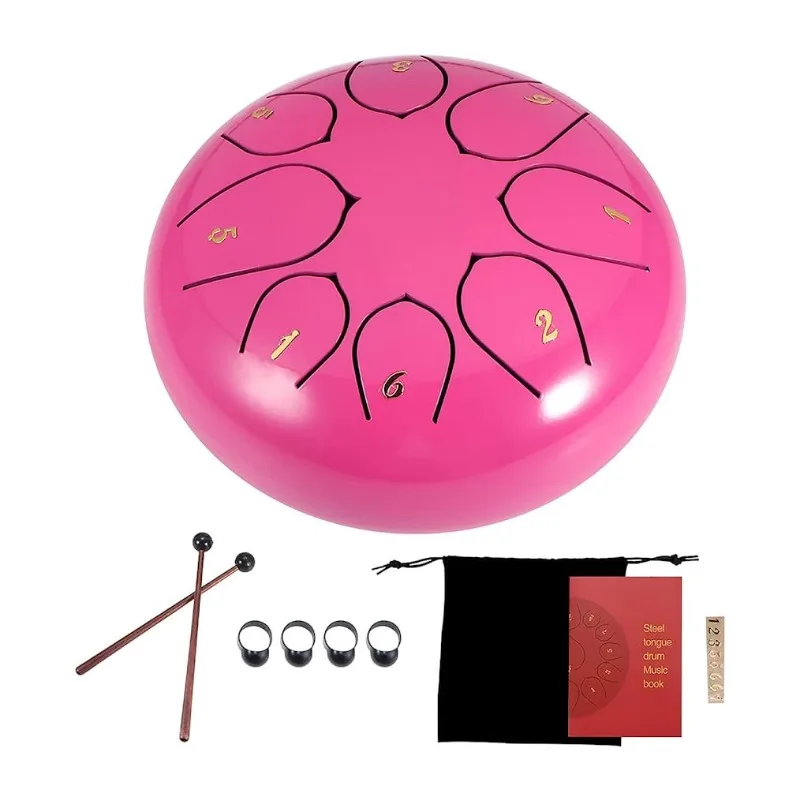 Picture 4: New 1pcs Rain Drum 6 Inches 8 Notes for Outside Garden,Drum Rain Chime Waterproof,Rain Drum for Garden Instrument, Ch-akra Drum