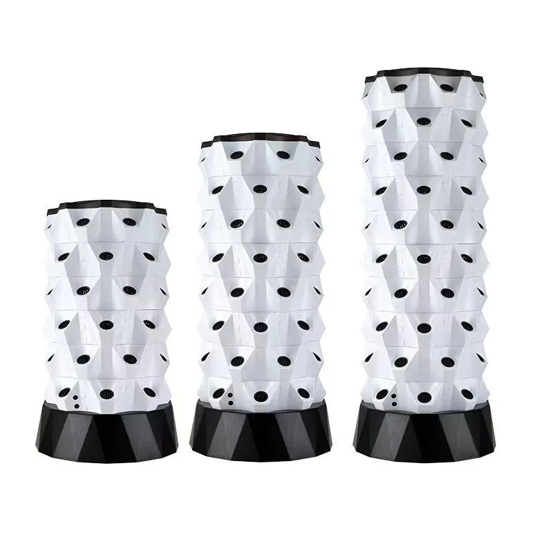 Premium Odor Free Plastic With Recirculating Pump Extra Thick 3mm Wall Vertical Hydroponic System for  Growing