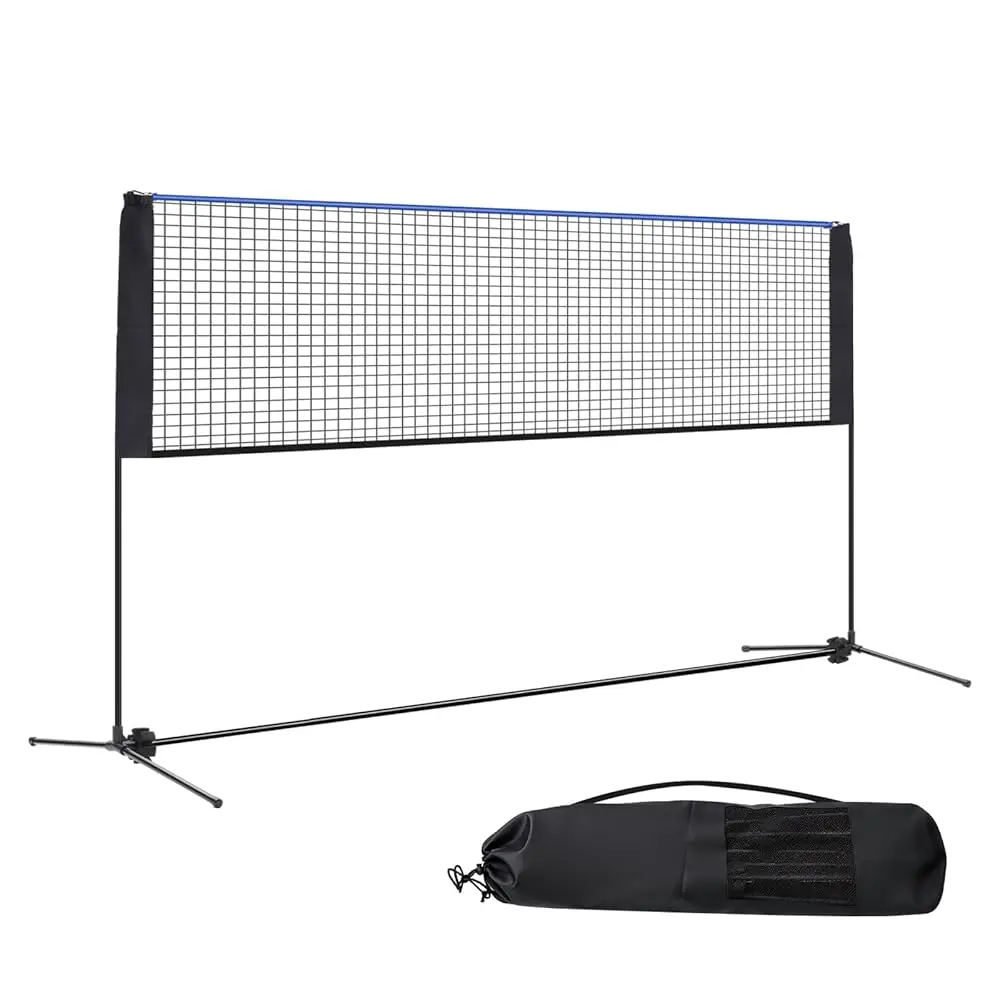 

Portable Badminton Net Set, 10FT/14FT/17FT Wide, Adjustable Height Multi Sport Net for Pickleball, Tennis, Volleyball, Soccer