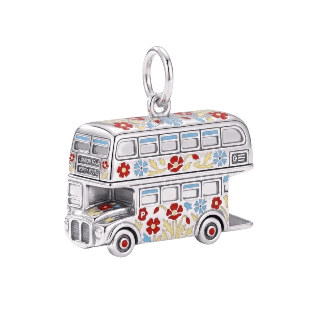 Stainless Steel Cartoon Pendants British Theme Enamel Material Jewelry Making Charms Miniture Lightweight DIY Charm Necklace