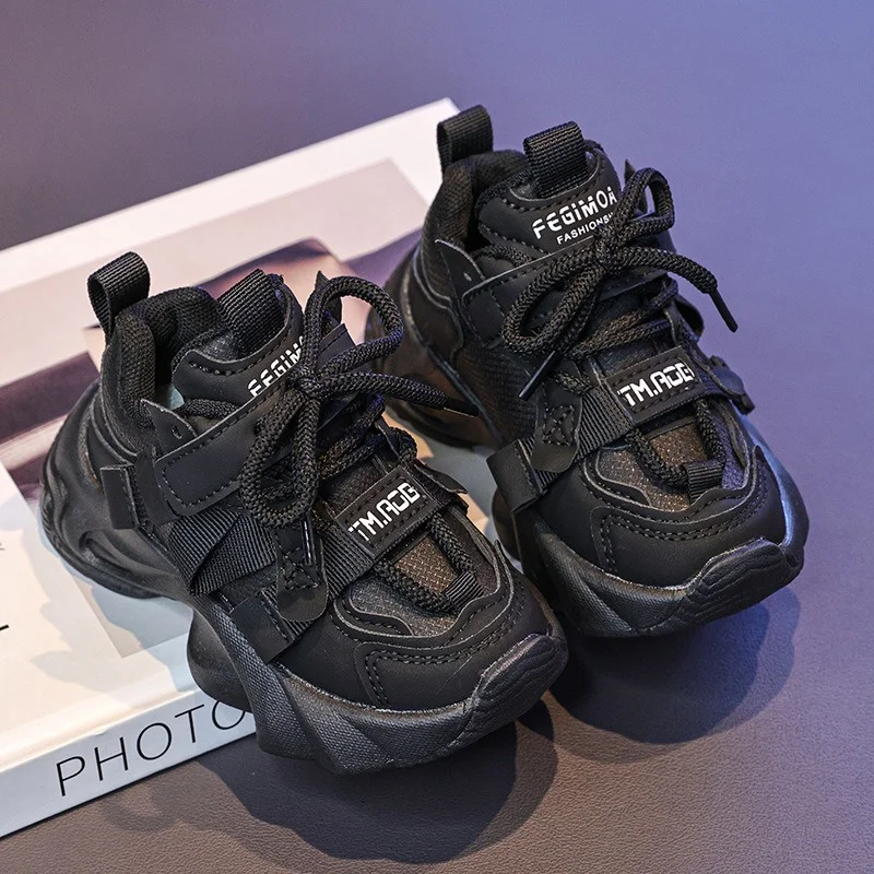 

2025 New Kids Shoes Chunky Sneakers Boys Girls Platform Casual Sports Shoes For Children Unisex Toddler Shoes Fall Autumn