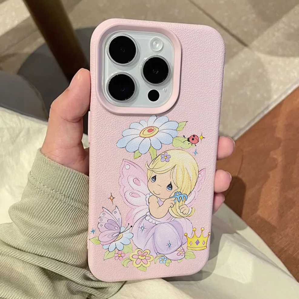 Cartoon P-Precious M-Moments Lichee leather pattern Phone Case For iPhone 17 16e 16 15 14 13 12 11 Air Pro Max Plus X XR XSMax