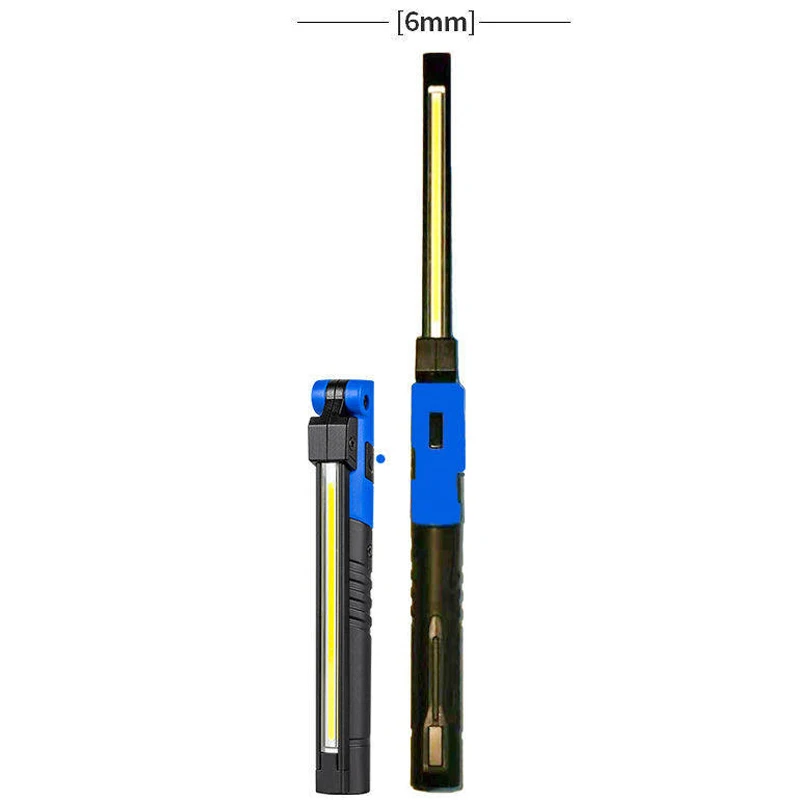 Rechargeable LED Work Light, Portable Folding High-Intensity Flashlight, Handheld Inspection Light for Auto Repair
