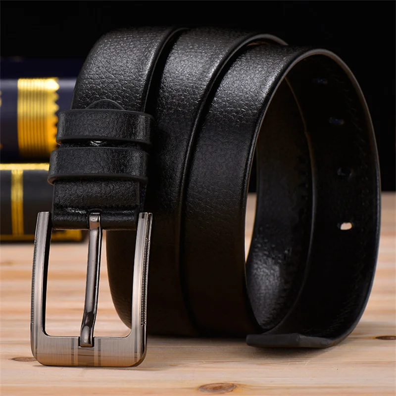 

PU Belt Men's Fashion Casual Business Jeans Cargo Pants Decorative Waistband Vintage Punk Gift Pin Buckle Girdle for Men