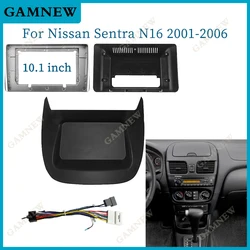 10 Inch Car Frame Adapter For Nissan Sentra N16 2001-2006 Android Radio Dash Fitting Panel Kit