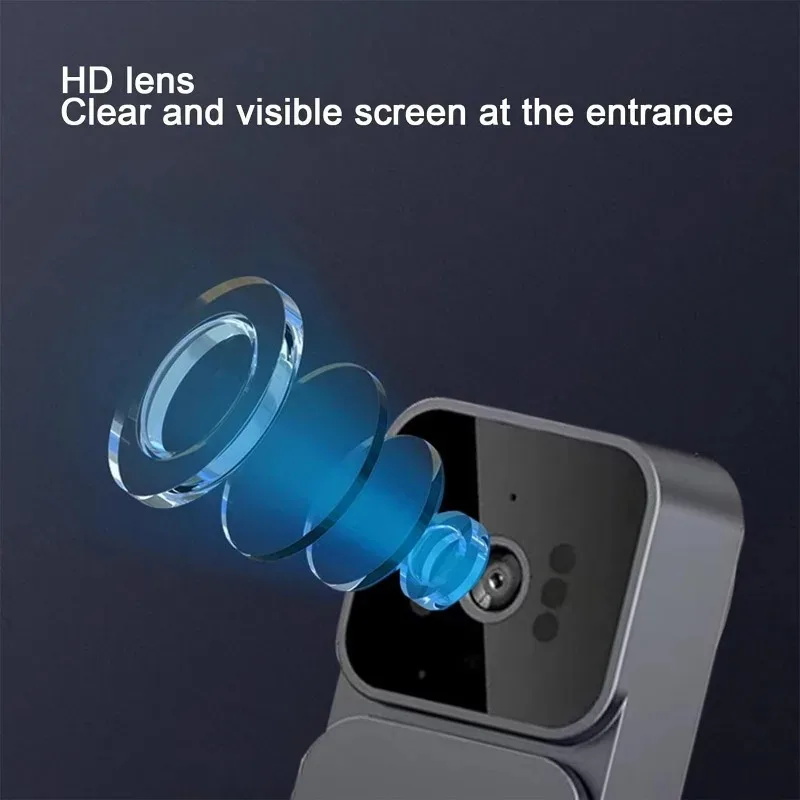 Video Doorbell IR Night Vision Door Bell Wireless Door Bell Intelligent Visual Doorbell Infrared Night Vision Intercom for Home
