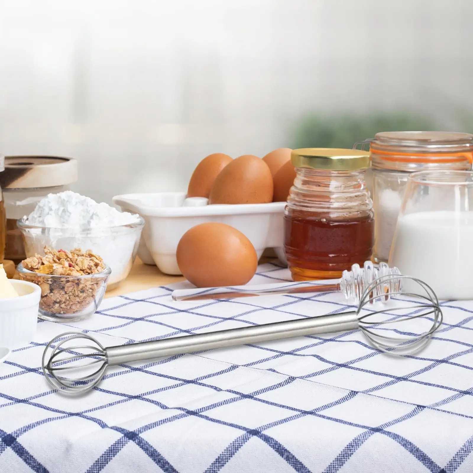 Messung Miso Muddler Utensil Ergonomischer Rührer Messen Handlicher Schneebesen Mixer für Paste Mayonnaise Suppe Sauce Teig Rühren