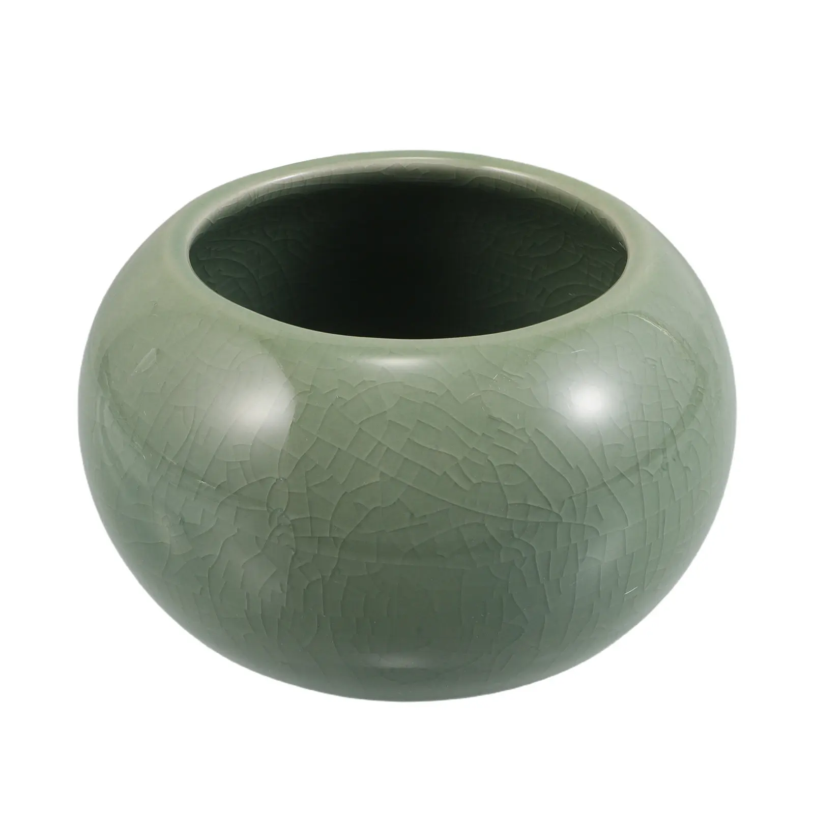 

Керамическая гидропонная ваза, маленькая круглая чаша для суккулентов, орхидей, лотосов, комнатный цветочный горшок, настольная декоративная ваза-кашпо для цветов