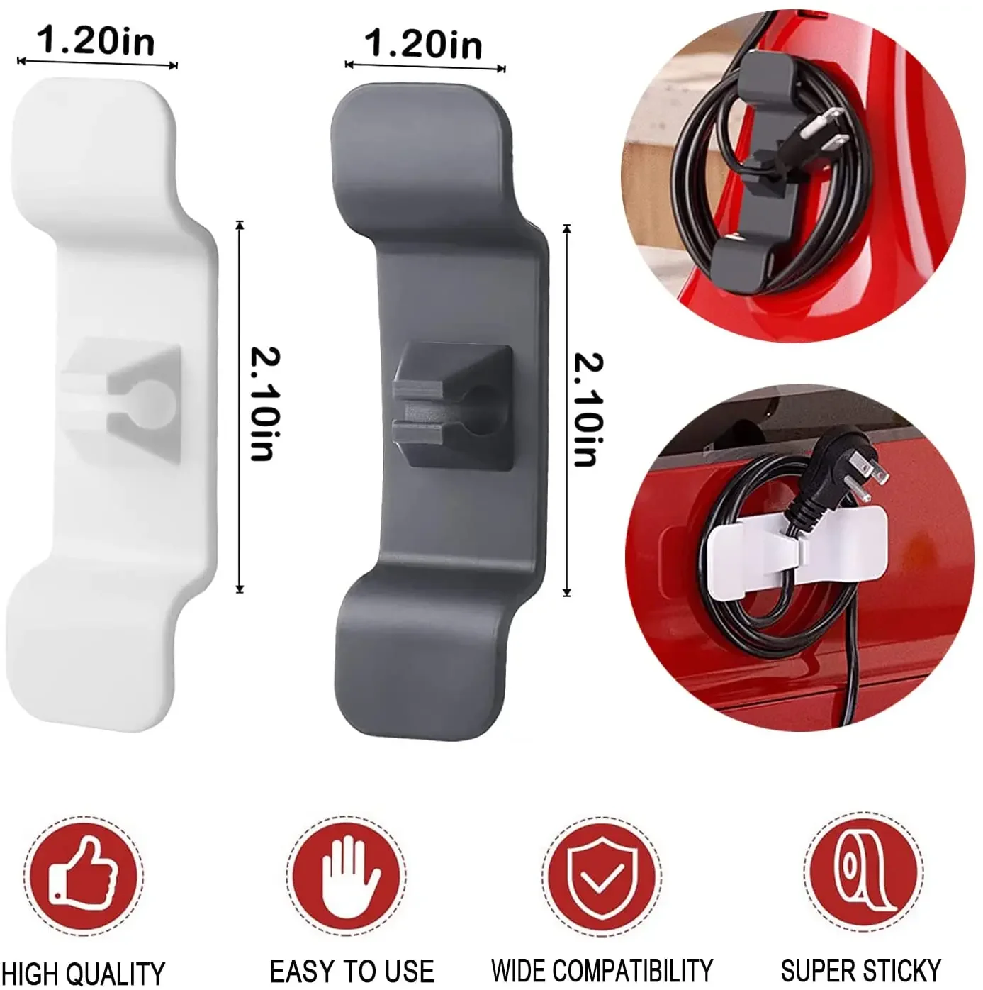 

5Pcs Cable Winder Multi-purpose Anti-winding Mini Kitchen Appliance Power Cord Management Holder For Home