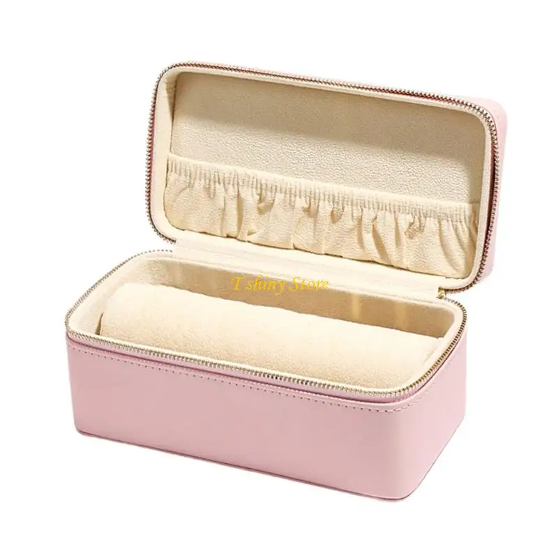N58F Versatile Use Jewellery Display Storage Case 2 Layers PU Leather with Customizable Compartments Display Organization