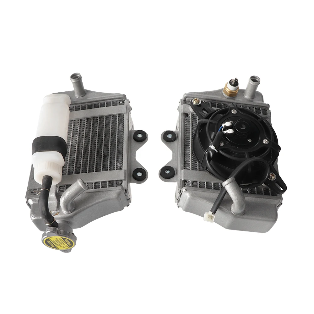 Motorcycle Water Tank Cooler Engine Radiator Assembly Suitable for Xmotos Apollo SHINERAY Zongshen Loncin Lifan 150cc 200cc 250c