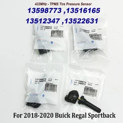 4PCS 13598773 Tire Pressure Monitor Sensor 433Mhz TPMS 13516165 13512347 13522631 For C-adillac G-MC Sierra C-hevrolet