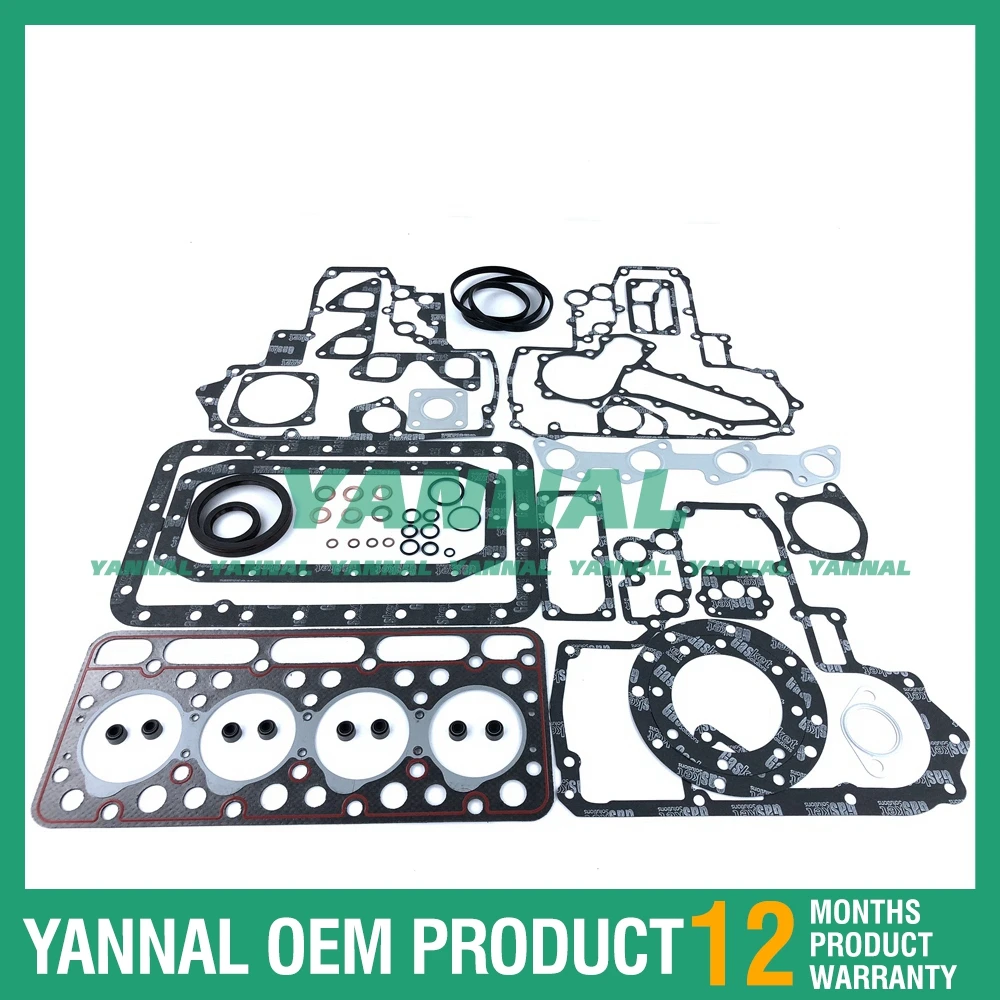 لأجزاء محرك كوبوتا 4D76 V1512 مجموعة حشية كاملة #4