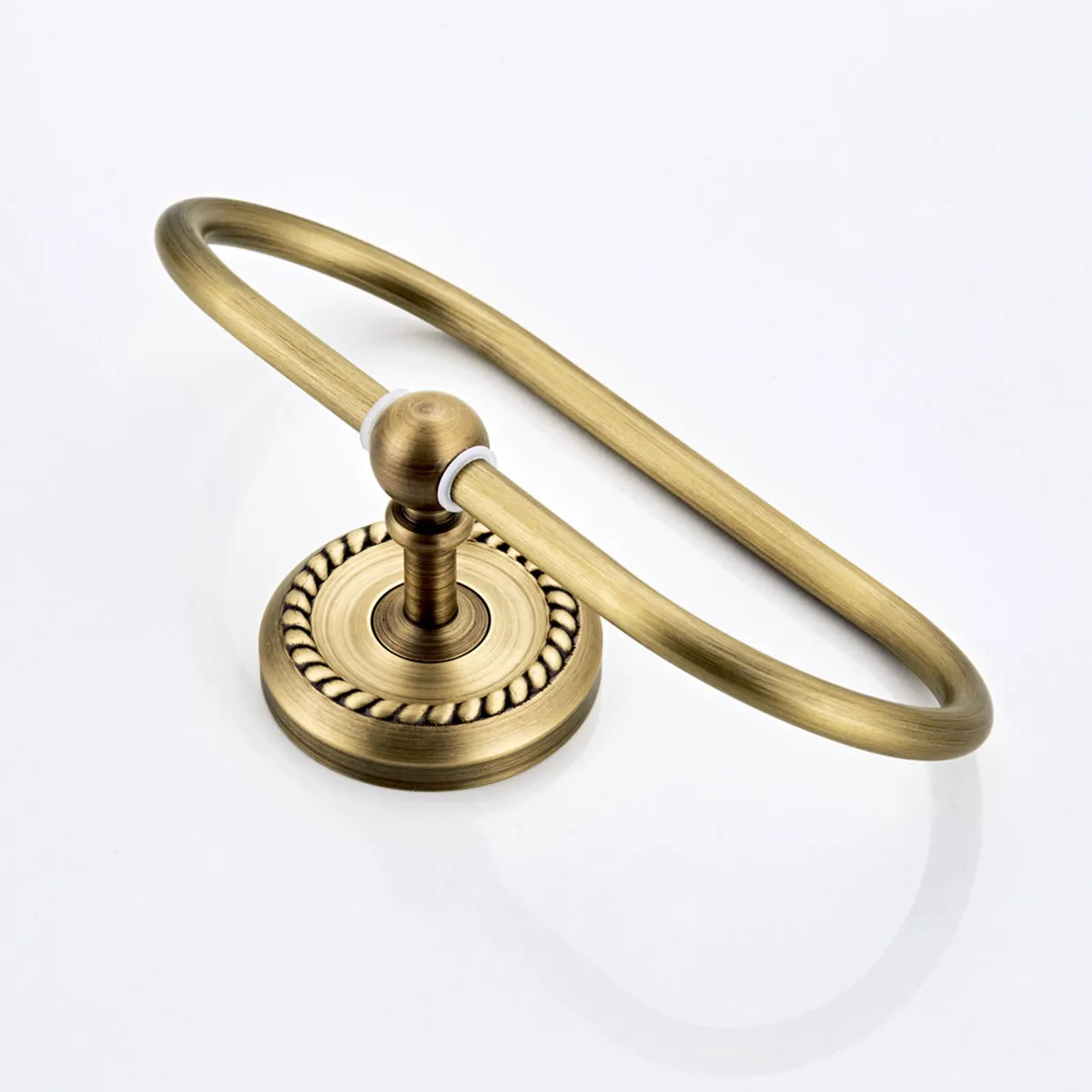 Copper Construction Wall Mounted Towel Ring for Small Bathroom Kitchen Rust Proof Eco Friendly Modern Elegant Towel Rack Holder