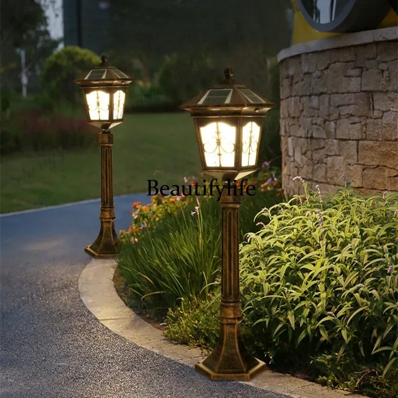 Z138 Solar lawn European outdoor waterproof courtyard garden square grass outdoor decoration