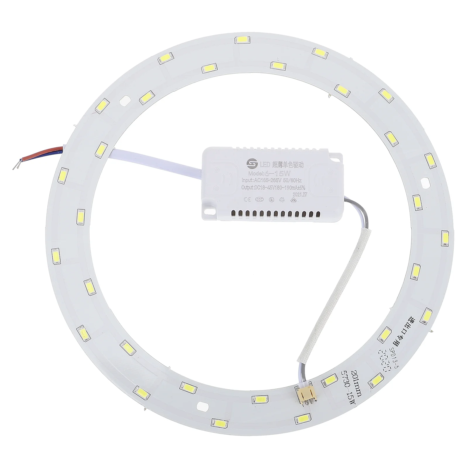 15W 220V-240V SMD 5730 30-LED Magnetic Circular LED Panel Bar Lamp LED Ceiling Light (Pure White Light)