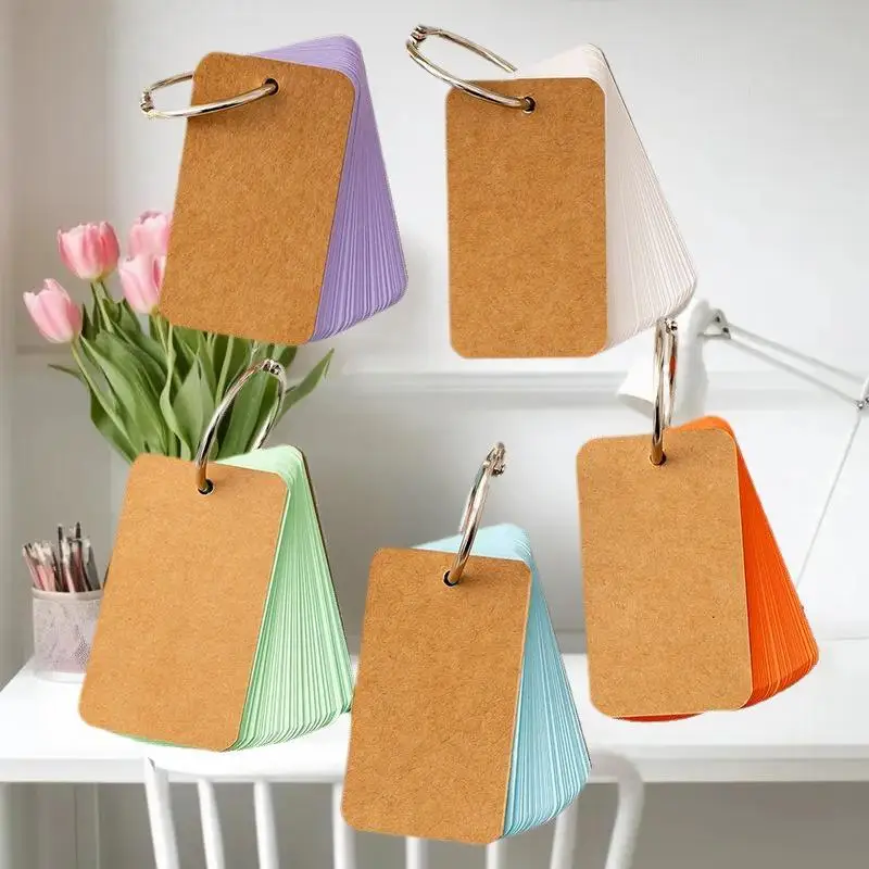 50/100PCS 컬러 빈 크래프트 종이 카드 공예 카드 종이 비즈니스 메시지 카드 플래시 카드 빈 학습 연구 DIY Memor