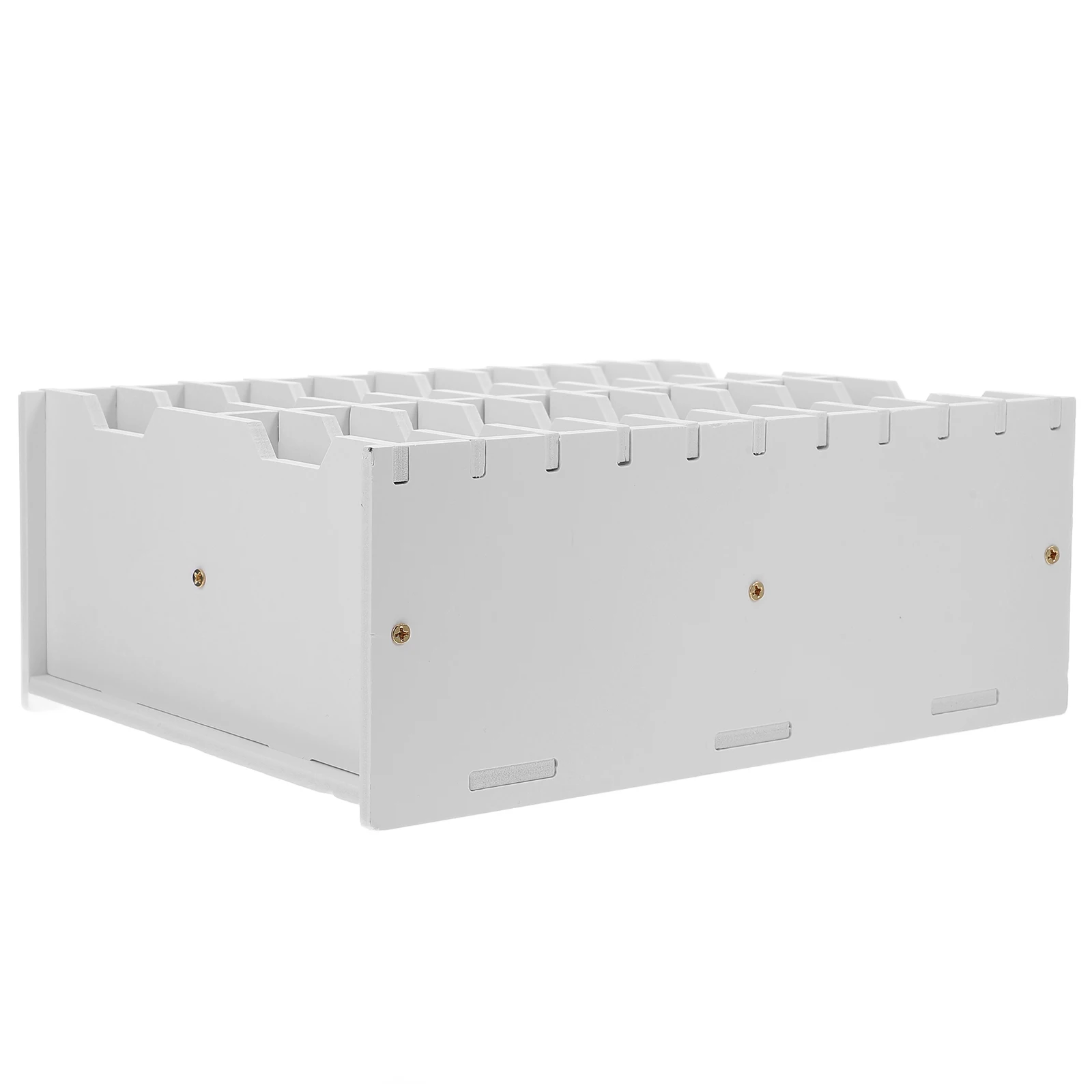 

PVC Desktop Phone Storage Box Multiple Slots Cell Phone Holder for Classroom Organization Solution Tray Cash Tray Small