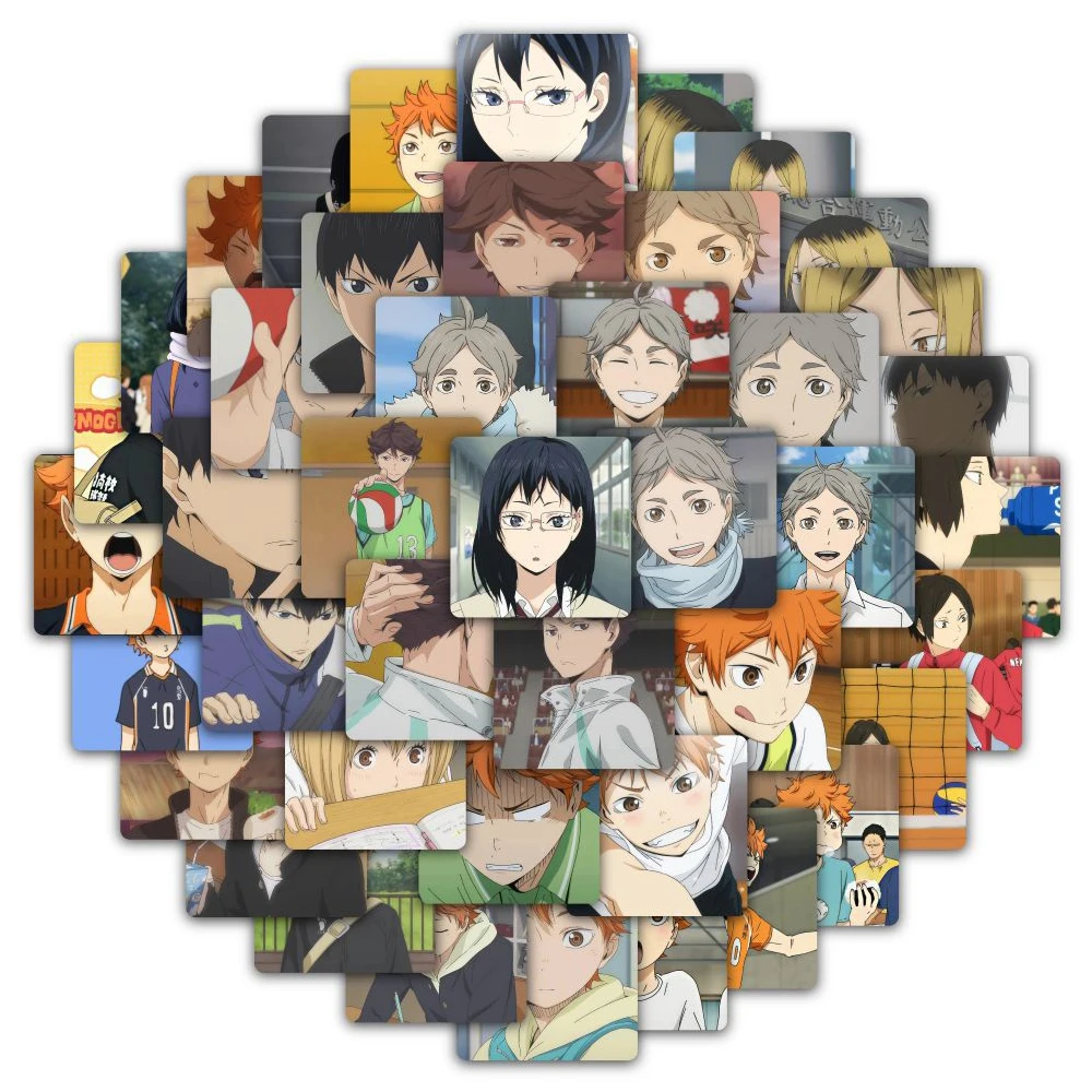 10/30/50/118pcs Cool Anime Haikyuu Cartoon Stickers Volleyball Manga Decal for Kid Phone Case Fridge Guitar PVC Sticker Toy Gift