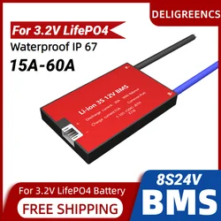 Daly Deligreen 8S 24V 20A 30A 40A 50A 60A BMS for lithium LiNCM LiFePO4 Battery Pack Waterproof IP67 for Scooter