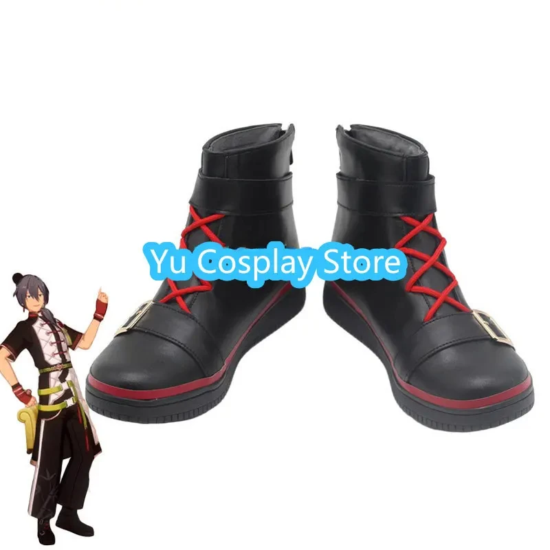 Shiina Niki Cosplay Schoenen Game Ensemble Sterren Cosplay Prop PU Lederen Schoenen Halloween Carnaval Laarzen Op maat gemaakt