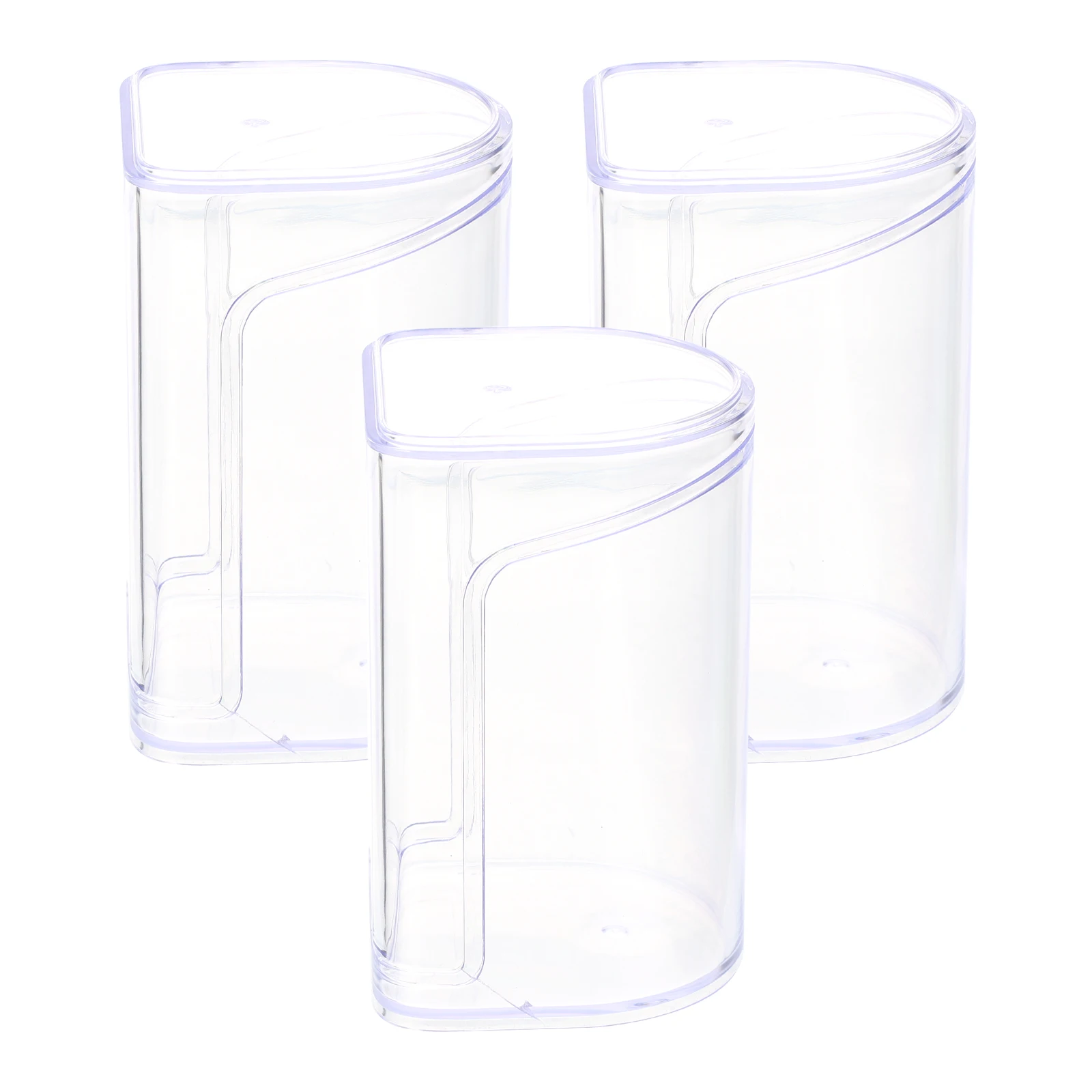 3pcs Display Case Clear ABS Material for Figures Organizer Toy Mini Storage Box High Transparency Protect Collections