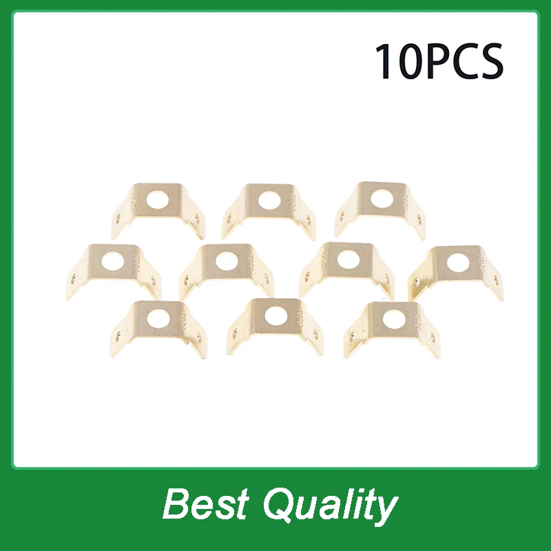 10 Pcs 6.3 MM Double Connector Bevel Inserts Bilateral Capacitance Connecting Terminal Right Angle DJ6126-C6.3