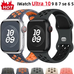 Correa para Apple Watch, pulsera deportiva transpirable de 44mm, 49mm, 45mm, 40mm, 41mm, 38mm, 42mm, 8 SE iwatch series, 7, 6, 5, 9 Ultra