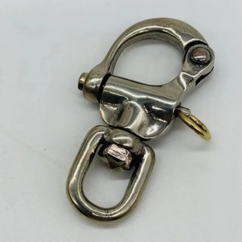 Hardware 316 Stainless Steel Ring Type Rotary Shackle Hand Pull Shackle Quick Link Eye Type Spring Buckle Hooks