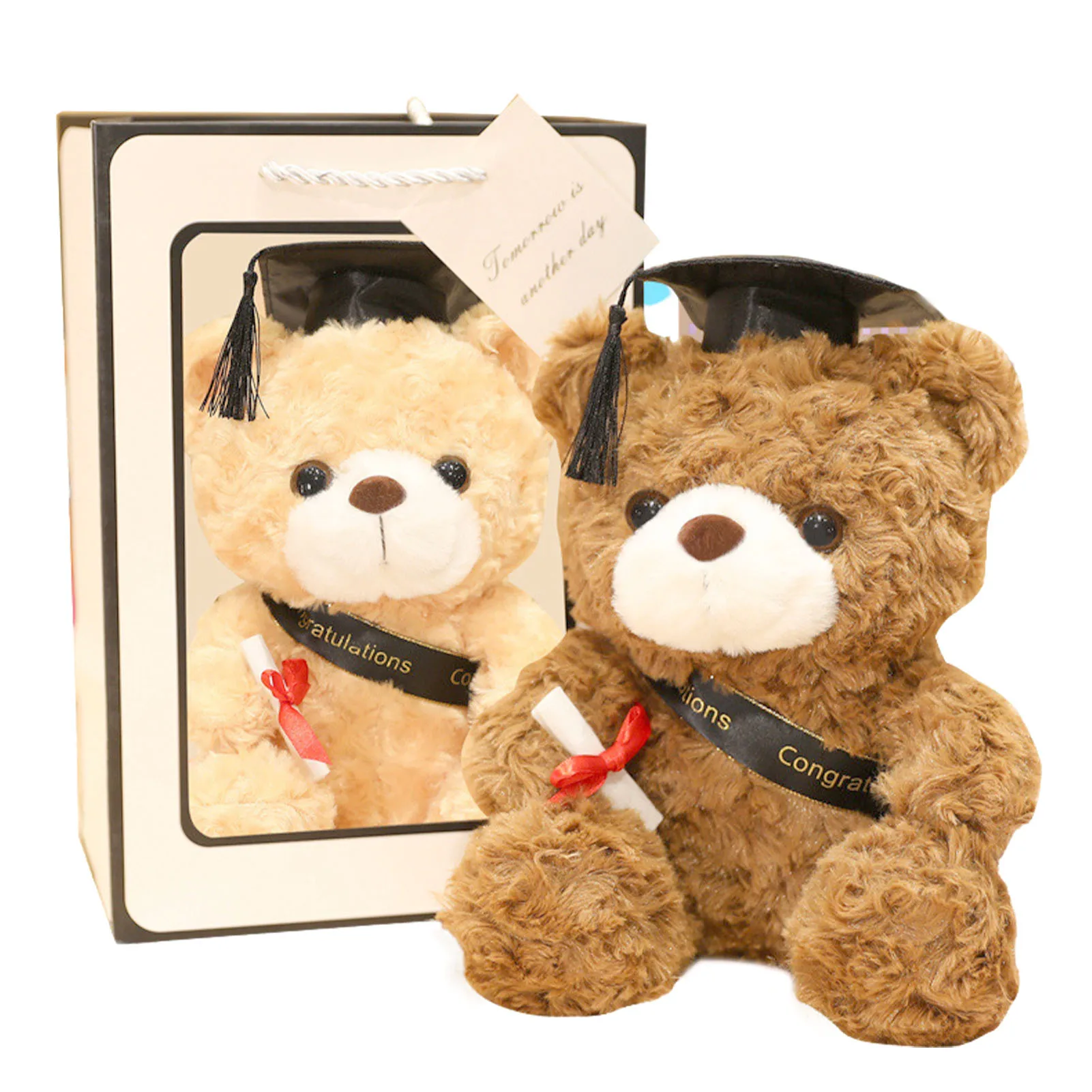 2022 GraduationBear Plush Toy For Students Soft Plush Bear With Toys Gifts For Students Colleague Graduate