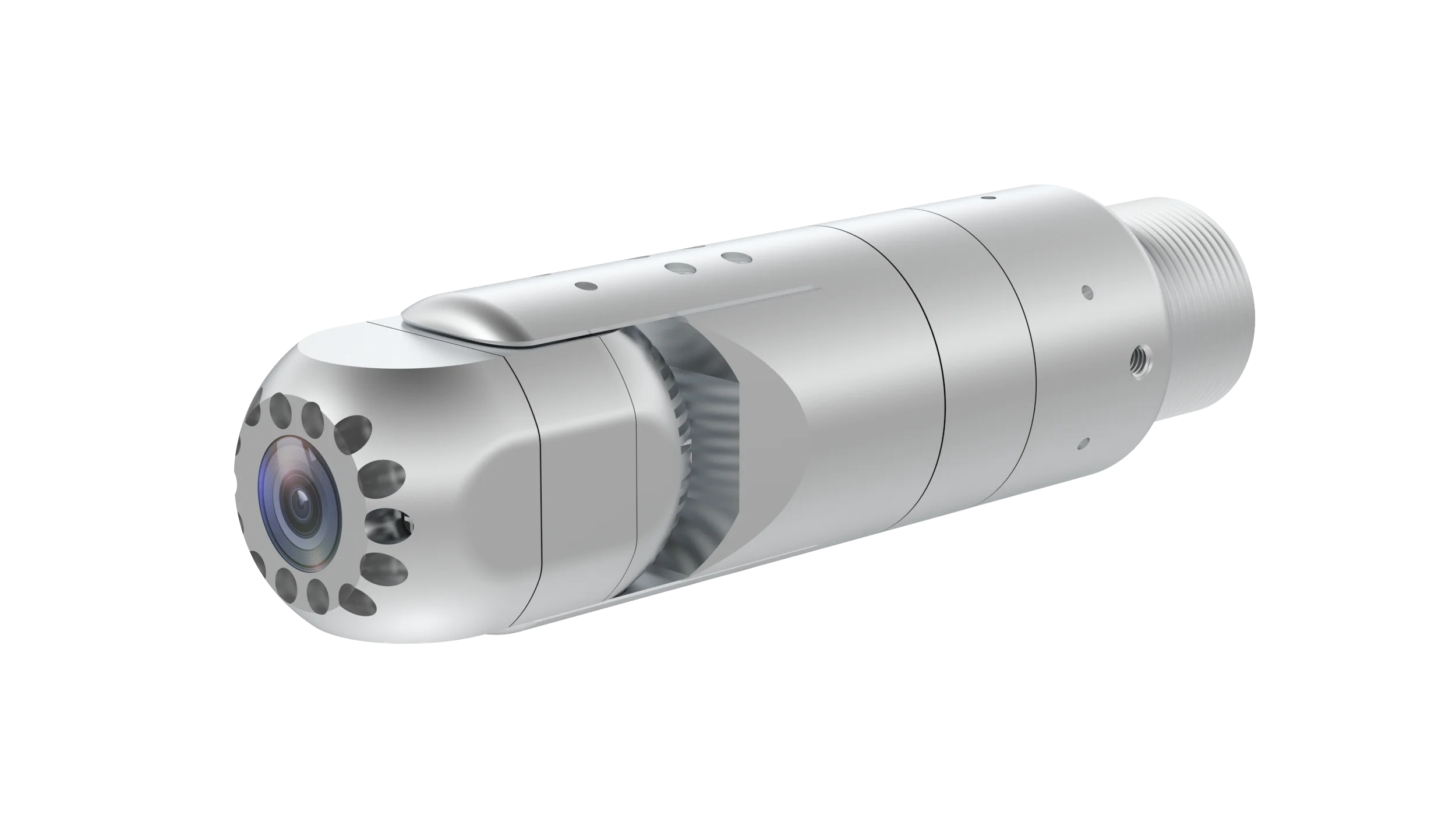 5MP IP67 Waterproof 360 PTZ Pan Tilt Pipe Sewer Chimney CCTV Security Night Vision Inspection Camera 10.1 Inch WiFi Recording