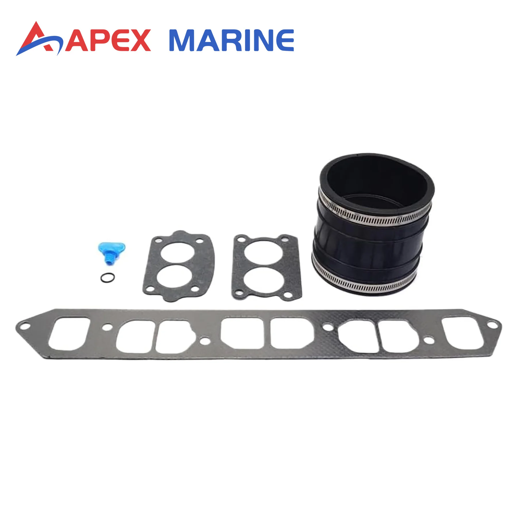 Marine Exhaust Wet Joint Manifolds Gasket Kit W/ Bellow Kit 32-44348T for Mercruiser 4-Cyl 120/140 Motor Models 96429 27-64692 view 5