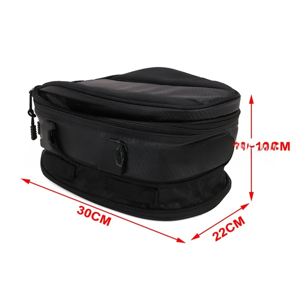 Rear Storage Bag for Electric Vehicles Large Capacity Waterproof with Rain Cover to Keep Belongings Dry During Rides