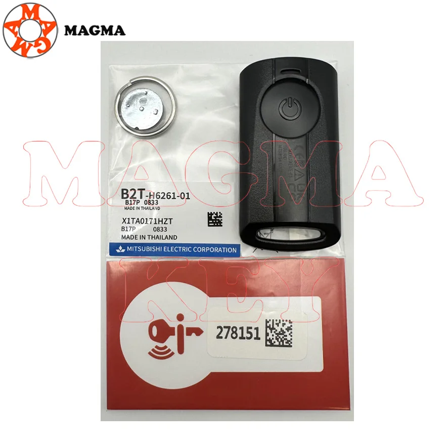 MAGMA مفتاح تحكم عن بعد لياماها NVX NVX155 XMAX XMAX300 QBIX AEROX JAUNS دراجة نارية سكوتر 433.92MHz ID49 رقاقة بدون مفتاح #6